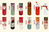 Christmas-Themed Plush Thermal Socks