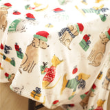 Christmas-themed warm fleece blanket