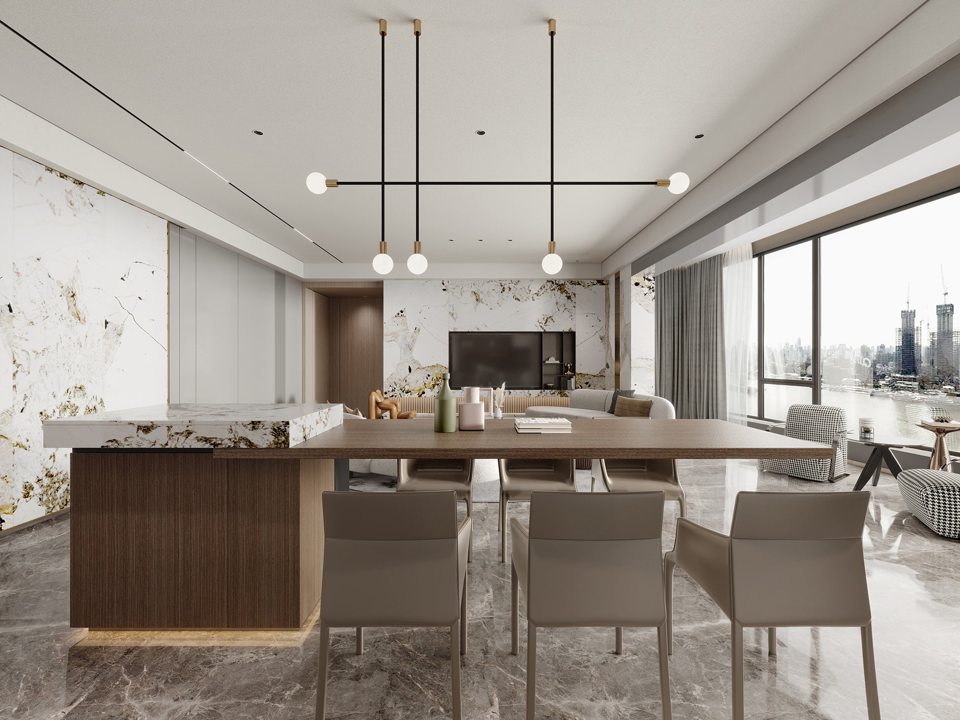 Luxury Glam Style/3D Interior Design
