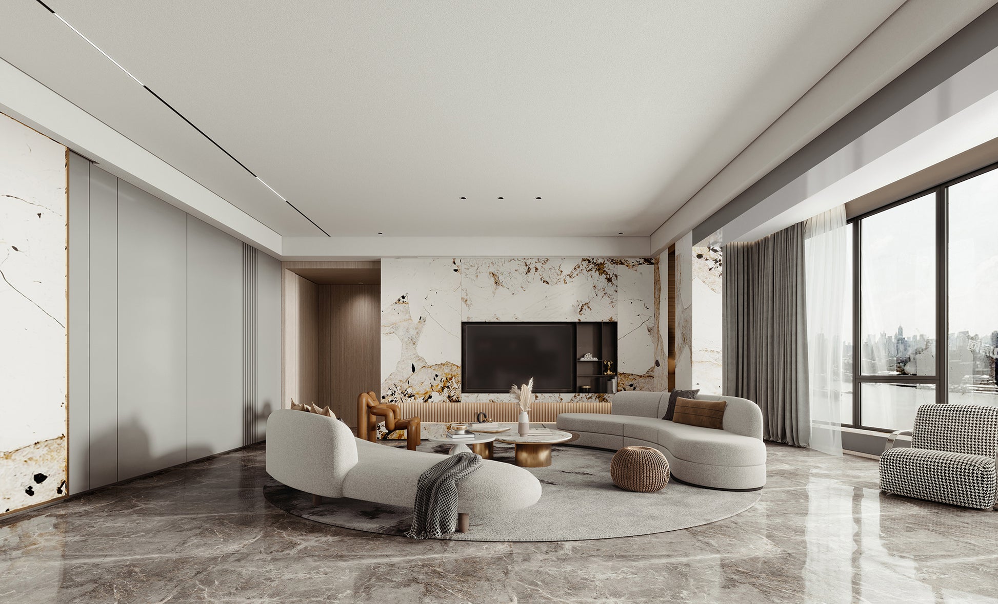 Luxury Glam Style/3D Interior Design