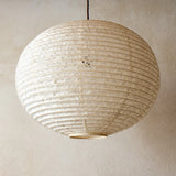 53cm Maru, Natural Hemp Japanese Paper Shade