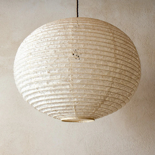 53cm Maru, Natural Hemp Japanese Paper Shade