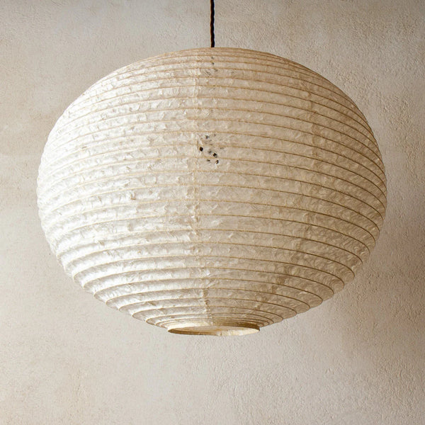 53cm Maru, Natural Hemp Japanese Paper Shade