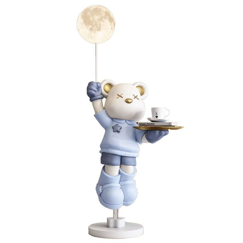 Creative trendy toys, violent bears, large floor lamp ornaments, living room TV cabinets, sofas, light luxury, home decoration, housewarming